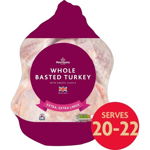Frozen Basted Turkey Extra Extra Large 8.9 10.6 KG Serves 20-22
