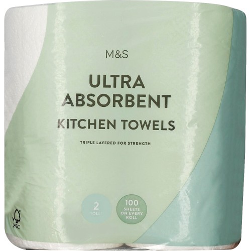 Sainsbury's Super Absorbent Kitchen Towels x2