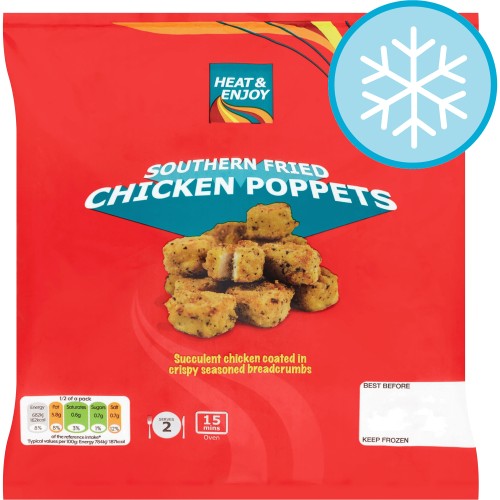 Heat & Enjoy Southern Fried Chicken Poppets (190g) Compare Prices