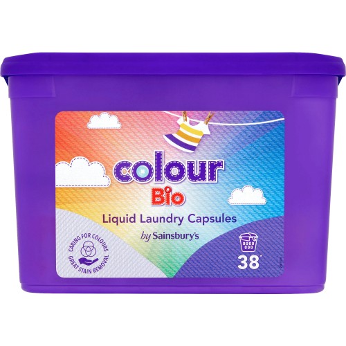 Colour Bio Liquid Laundry Capsules (38 Washes)