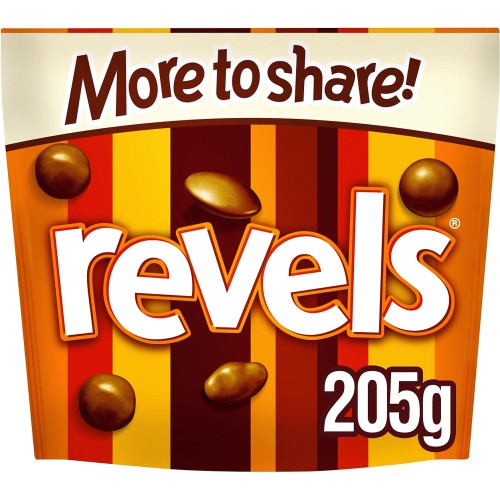 Revels Milk Chocolate with Raisins Coffee Orange Sharing Pouch Bag