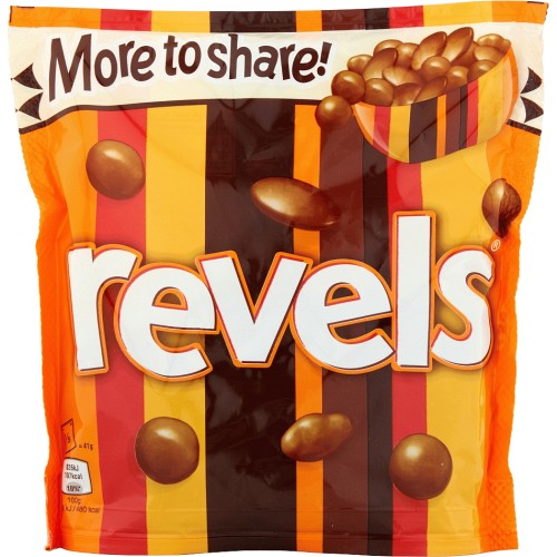 Revels Milk Chocolate with Raisins Coffee Orange Sharing Pouch Bag