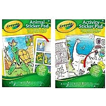 CRAYOLA ACTIVITY STICKER PAD Puzzles Colouring Book Stickers Kids Fun Gift NEW Compare Prices