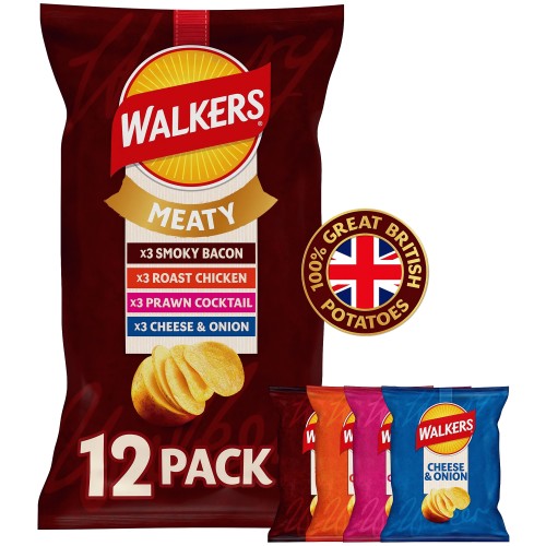 Walkers Classic Variety Multipack Crisps 6 X 25g Compare Prices 