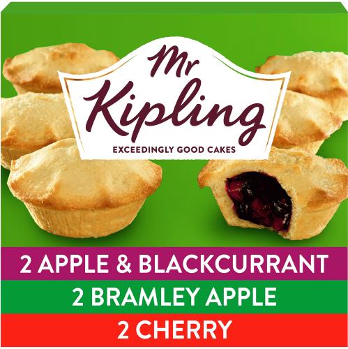 Fruit Pies Selection Bramley Apple & Blackcurrant Apple Cherry