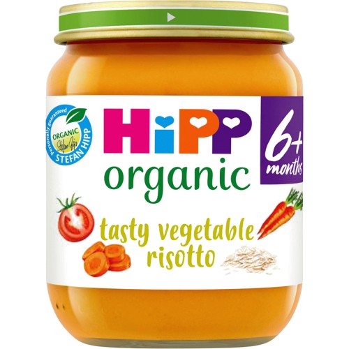 Organic Tasty Vegetable Risotto Baby Food Jar 6+ Months