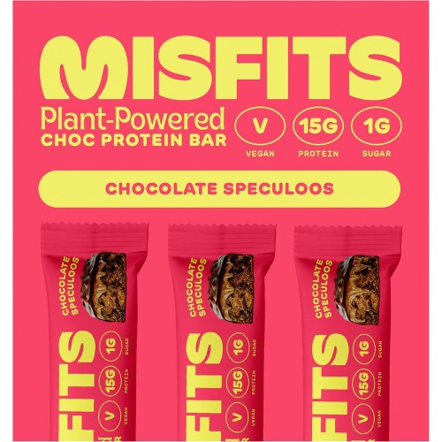 Misfits Chocolate Speculoos Protein Bar Multipack (3 x 45g) Compare