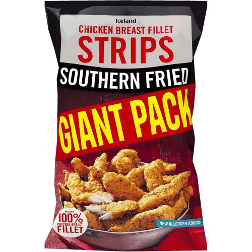 Iceland Southern Fried Chicken Breast Fillet Strips (2.1kg) Compare