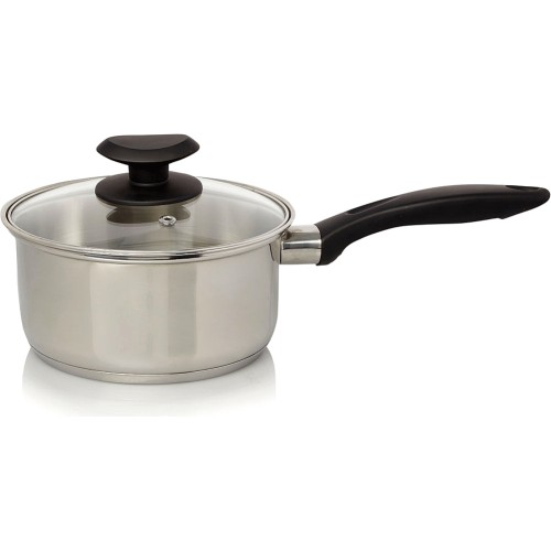 Home Stainless Steel Saucepan and Lid (16cm) Compare Prices
