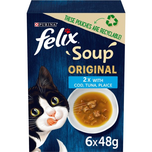 Soup Cat Food Fish Selection