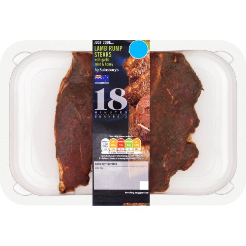 ASDA Aromatic Garlic & Rosemary Lamb Rump Steaks (200g) Compare