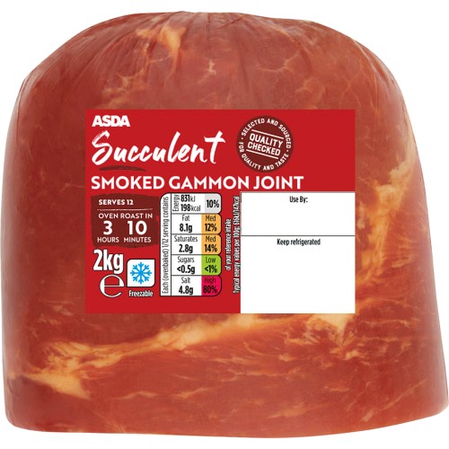 ASDA Butcher's Selection Smoked Gammon Joint (2kg) Compare Prices & Where To Buy Trolley.co.uk
