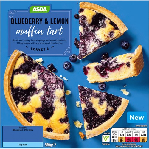 ASDA Blueberry & Lemon Muffin Tart (380g) Compare Prices & Where To