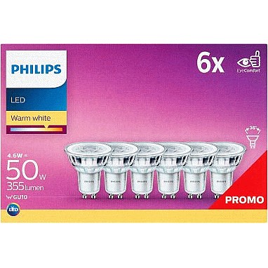 Morrisons LED Gu10 Daylight 6500K Light Bulbs 3.4w Compare Prices Where To Buy Trolley