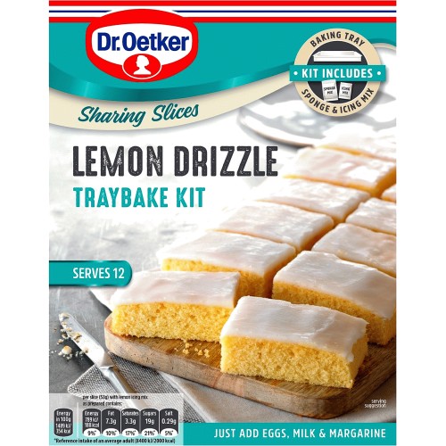 Dr. Oetker Lemon Drizzle Traybake Kit (375g)