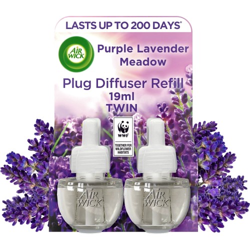 Electrical Plug In Refill Purple Lavender Meadow 2 Refills