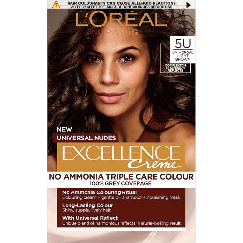 L'Oreal Excellence Universal Nudes Brown 5U Hair Dye - Compare Prices & To - Trolley.co.uk