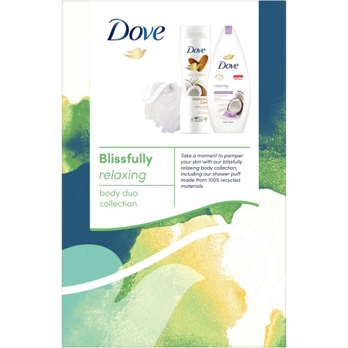 Dove Gift Set Blissfully Relaxing Body Duo Collection 2 piece Compare