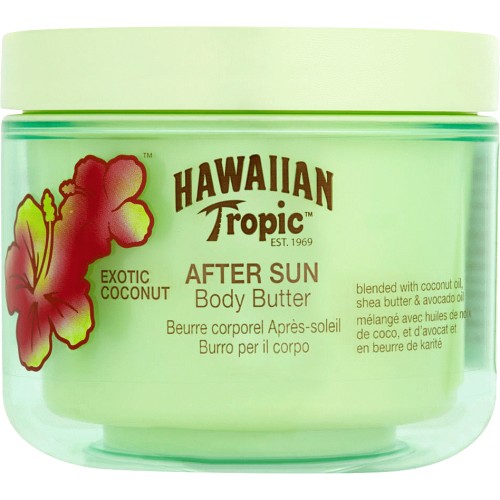 Hawaiian Tropic | Enriching Body Butter After Sun - 250 Ml, 12 Hydration, With Shea Butter, Coconut Fragrance, Vegan