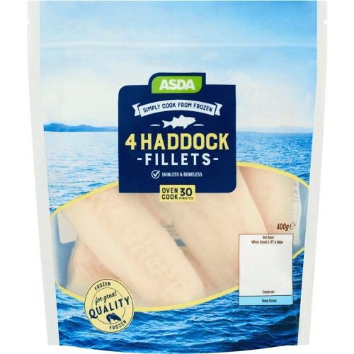 ASDA 4 Haddock Fillets (400g) Compare Prices & Where To Buy Trolley.co.uk