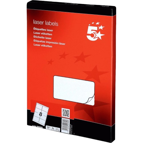 OfficeTeam Labels 99x68mm5 Star Multipurpose Labels 99x68mm Pk100 ...