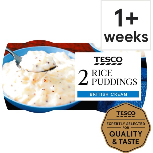 Tesco 2 Creamy Rice Puddings