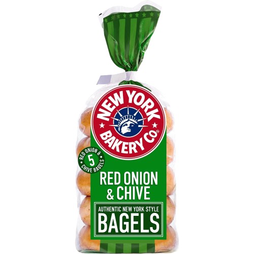 New York Bakery Co. Red Onion & Chive Bagels