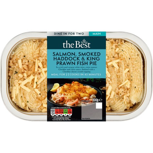 Morrisons The Best Salmon Smoked Haddock & King Prawn Fish Pie (700g