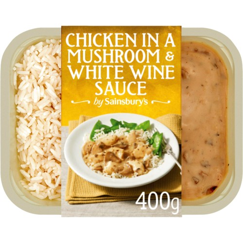Sainsbury's Chicken in a Mushroom & White Wine Sauce (400g) Compare Prices & Where To Buy