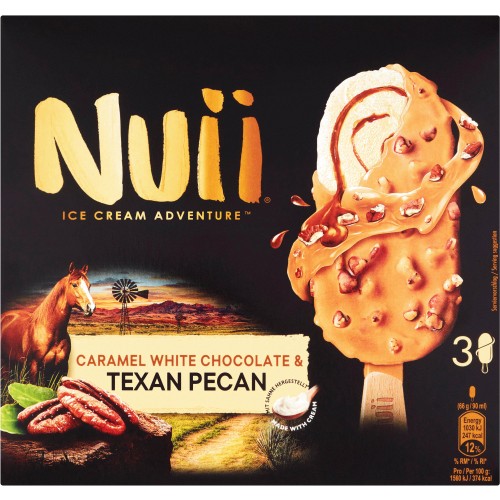 Caramel White Chocolate & Texan Pecan Ice Cream