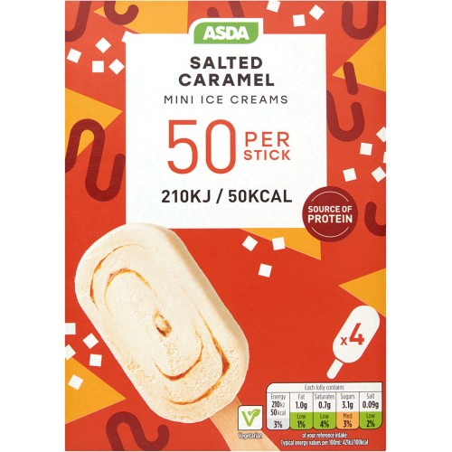ASDA Salted Caramel Mini Ice Creams (4 x 132g) Compare Prices & Where