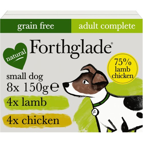 Forthglade Lamb & Chicken Complete Meal for Small Dogs Adult 1 Yr+ (8 x 150g)