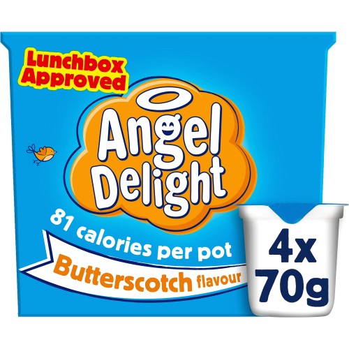 Angel Delight Butterscotch Dessert Pots (4 x 70g) Compare Prices