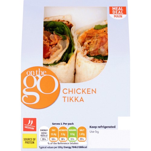 Sainsbury's Chicken Tikka Wrap Compare Prices & Where To Buy