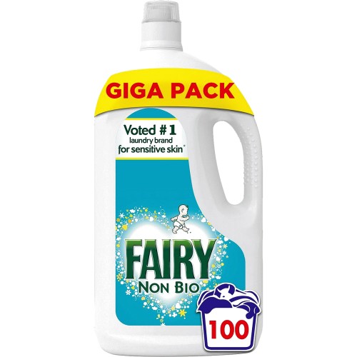 Fairy Non Bio Washing Liquid for Sensitive Skin 100 Washes (3.5 Litre