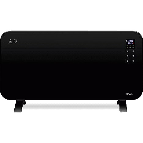 TCP Black Smart Glass Panel Heater with Alexa and Google Assistant (1500w)  - Compare Prices u0026 Where To Buy - Trolley.co.uk