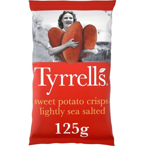 Tyrrells Lightly Sea Salted Sweet Potato Sharing Crisps