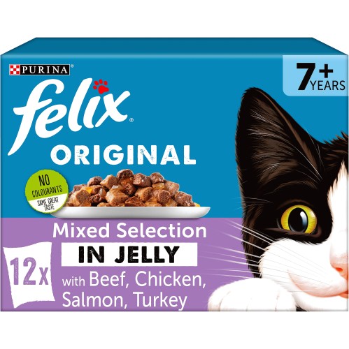 FELIX Senior Variety Selection in Jelly Wet Cat Food