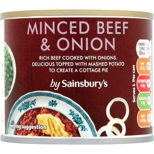 Sainsbury's Minced Beef & Onion (198g) Compare Prices & Where To Buy