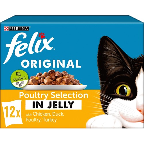 Cat Food Poultry Selection in Jelly