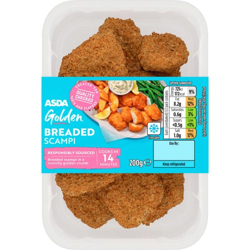 ASDA Golden Breaded Scampi (200g) - Compare Prices & Where To Buy ...