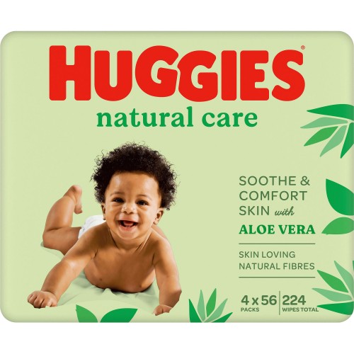 Natural Care Baby Wipes 4x56