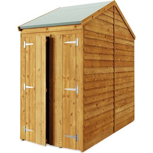 StoreMore 4x8ft Double Door Overlap Apex Shed Compare Prices & Where