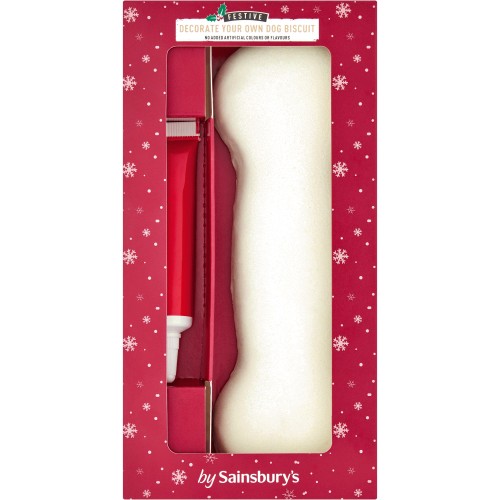 Sainsbury's Festive Decorate Your Own Dog Biscuit Bone (1) Compare