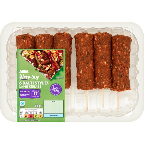 ASDA Warming 6 Balti Style Lamb Kebabs (360g) Compare Prices & Where