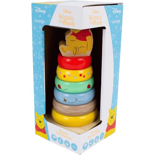 George Home Disney Wooden Stacking Rings Winnie The Pooh Compare