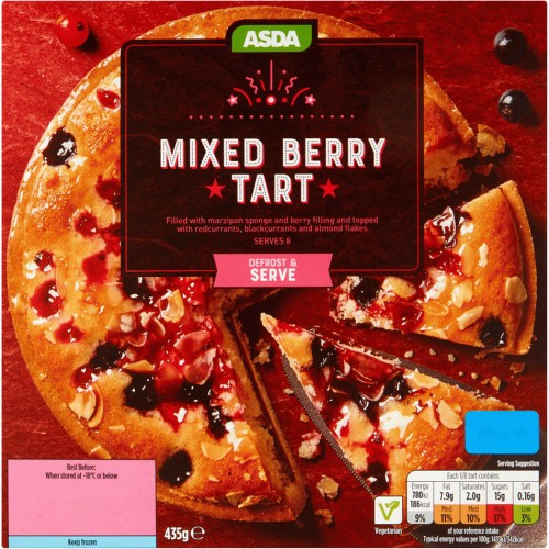 ASDA Mixed Berry Tart (435g) Compare Prices & Where To Buy Trolley