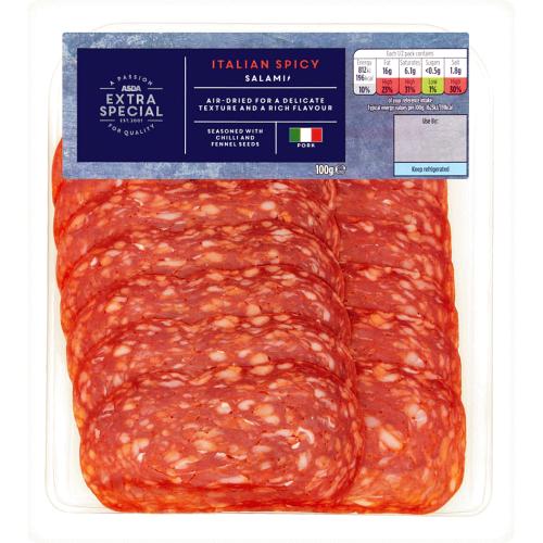 ASDA Extra Special Italian Spicy Salami (100g) Compare Prices & Where