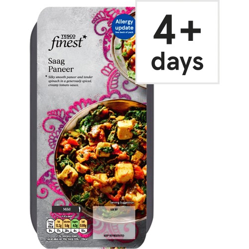 Tesco Finest Saag Paneer (300g) Compare Prices & Where To Buy Trolley.co.uk