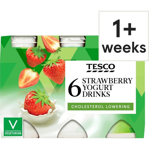 Tesco Chol Red Strawberry Yogurt Drink